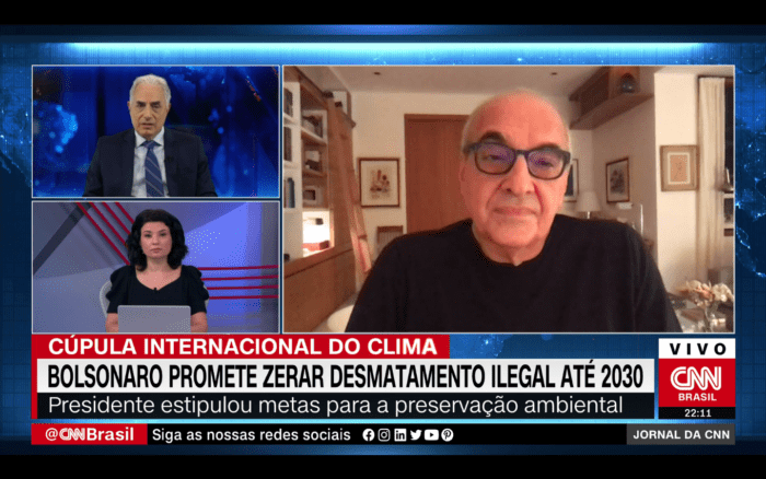 Em entrevistas à CNN Brasil e à Folha, Guilherme Leal fala sobre imagem do Brasil no exterior no debate das mudanças climáticas